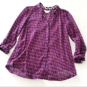 hei hei day trip buttondown in giraffe